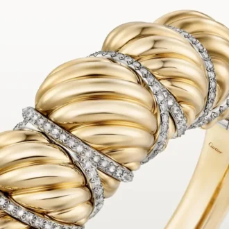 Cartier Libre Tressage-armbånd, diamanter