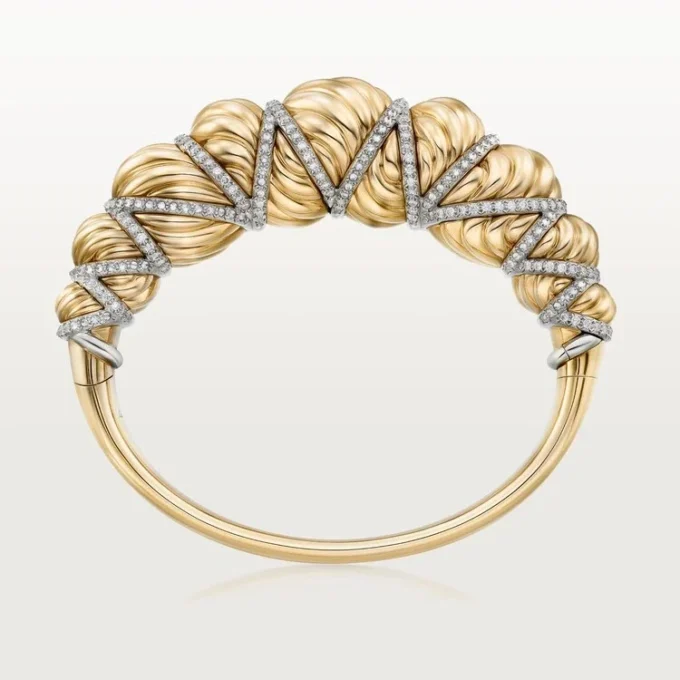 Cartier Libre Tressage-armbånd, diamanter
