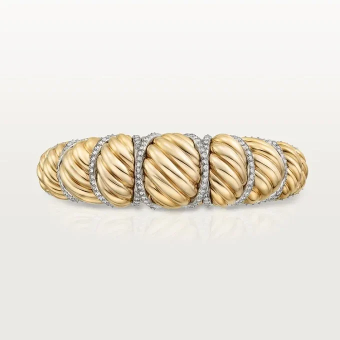 Cartier Libre Tressage-armbånd, diamanter