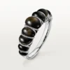 Cartier Libre Tressage-armbånd, obsidian, diamanter
