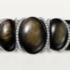 Cartier Libre Tressage-armbånd, obsidian, diamanter