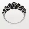 Cartier Libre Tressage-armbånd, obsidian, diamanter