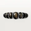 Cartier Libre Tressage-armbånd, obsidian, diamanter