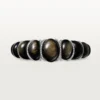 Cartier Libre Tressage-armbånd, obsidian, diamanter