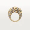 Cartier Libre Tressage-ring, diamanter