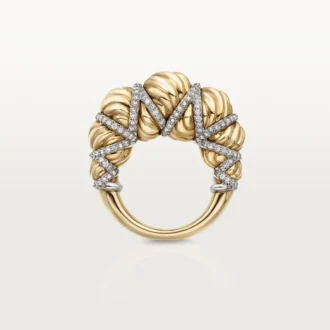Cartier Libre Tressage-ring, diamanter