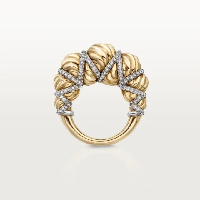 Cartier Libre Tressage-ring, diamanter