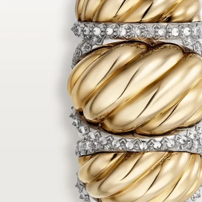 Cartier Libre Tressage-ring, diamanter