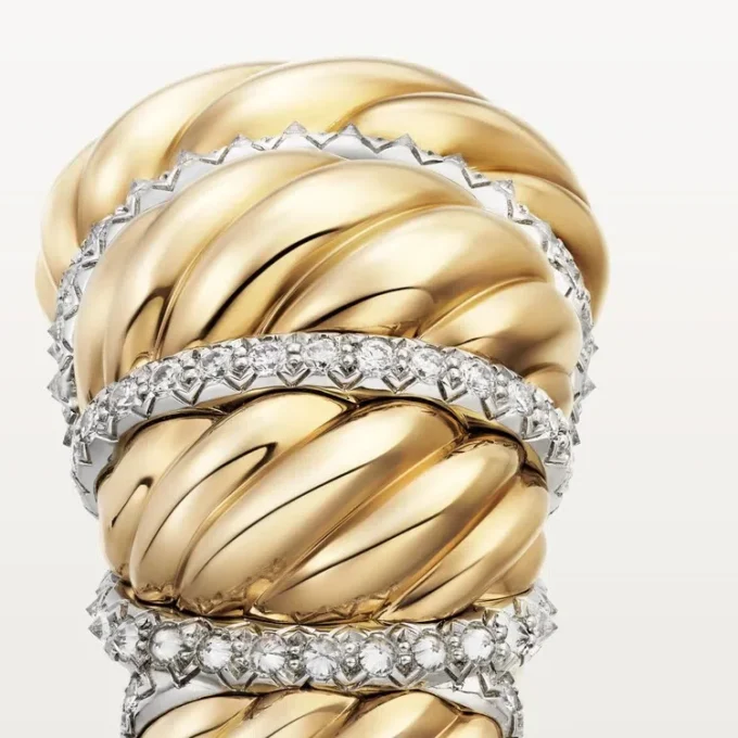 Cartier Libre Tressage-ring, diamanter
