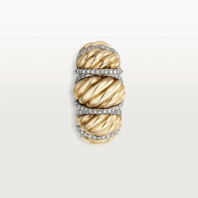 Cartier Libre Tressage-ring, diamanter