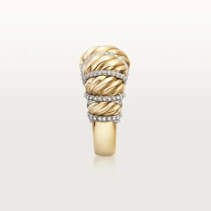 Cartier Libre Tressage-ring, diamanter