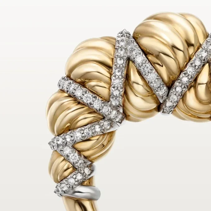 Cartier Libre Tressage-ring, diamanter