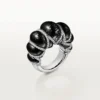 Cartier Libre Tressage-ring, metakvartsitt, diamanter