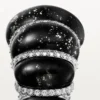 Cartier Libre Tressage-ring, metakvartsitt, diamanter