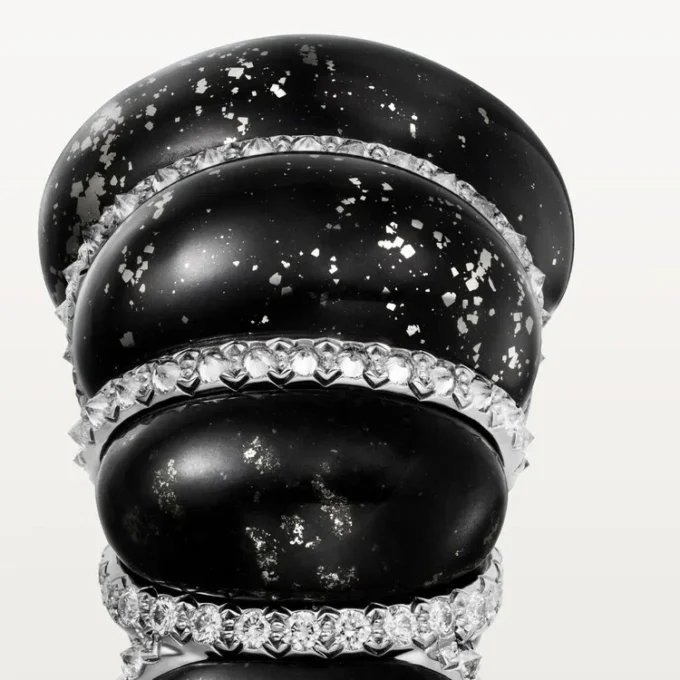 Cartier Libre Tressage-ring, metakvartsitt, diamanter