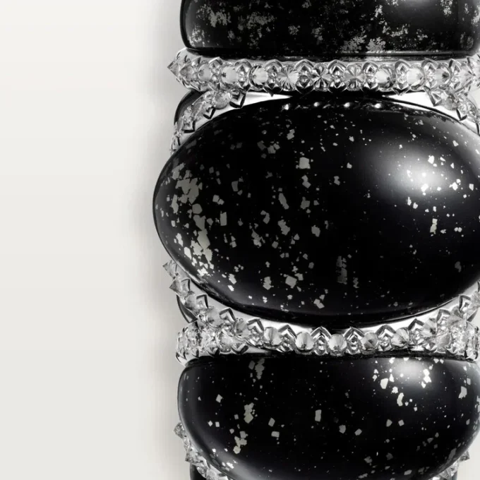 Cartier Libre Tressage-ring, metakvartsitt, diamanter
