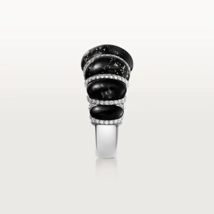 Cartier Libre Tressage-ring, metakvartsitt, diamanter