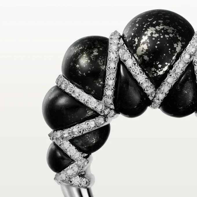 Cartier Libre Tressage-ring, metakvartsitt, diamanter