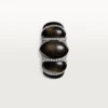 Cartier Libre Tressage-ring, obsidian, diamanter