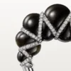 Cartier Libre Tressage-ring, obsidian, diamanter
