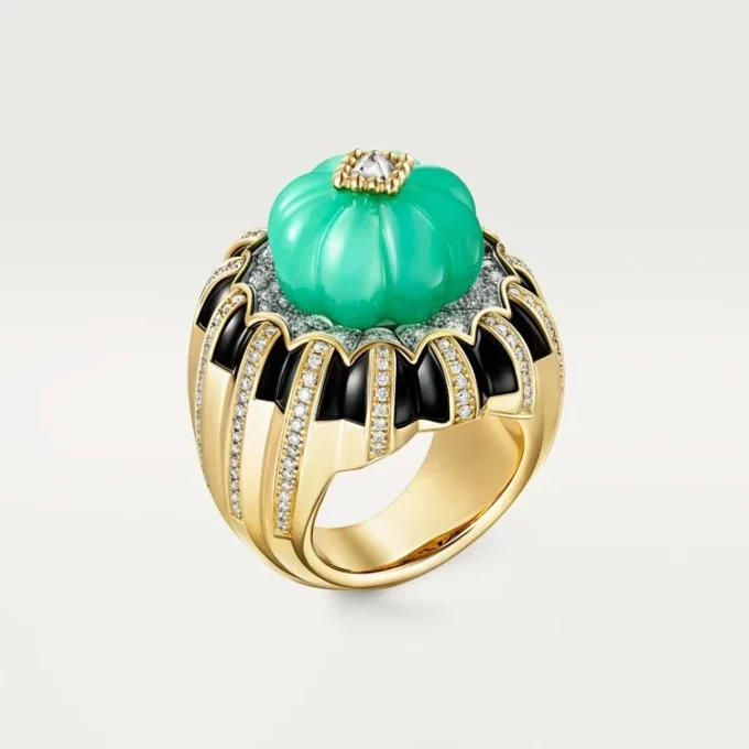 Cartier Libre Tuttitutti-ring, krysopras, diamanter