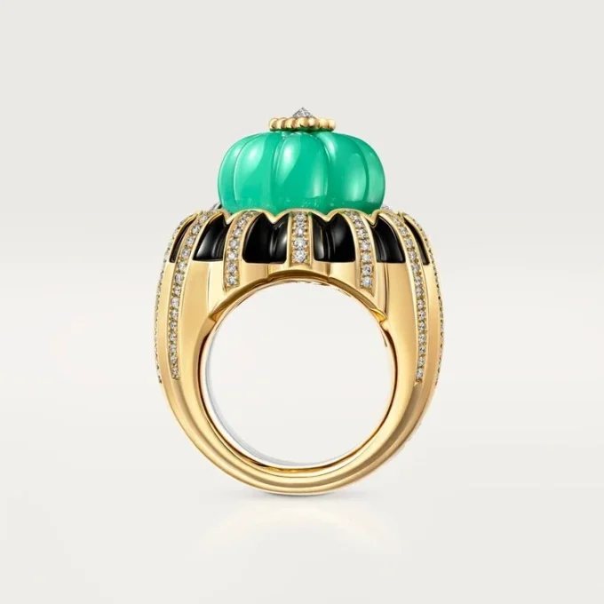 Cartier Libre Tuttitutti-ring, krysopras, diamanter