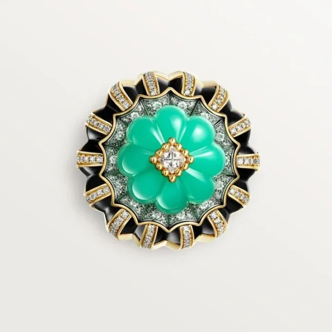Cartier Libre Tuttitutti-ring, krysopras, diamanter