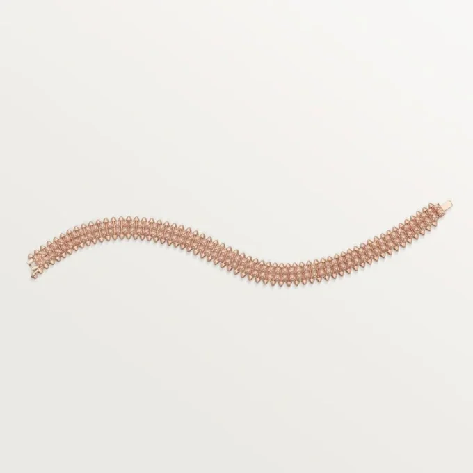 Clash De Cartier-armbånd, fleksibelt, dobbel rad, pavé
