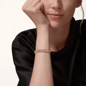 Clash De Cartier-armbånd, fleksibelt, dobbel rad, pavé