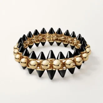 Clash De Cartier-armbånd, fleksibelt, ekstra stort modell, onyx