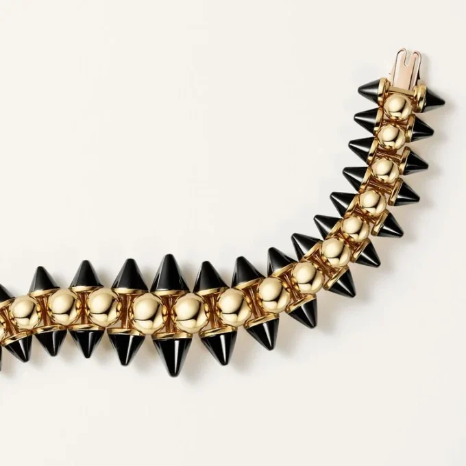 Clash De Cartier-armbånd, fleksibelt, ekstra stort modell, onyx