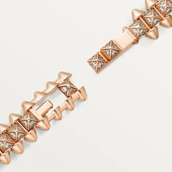 Clash De Cartier-armbånd, fleksibelt, liten modell, pavé