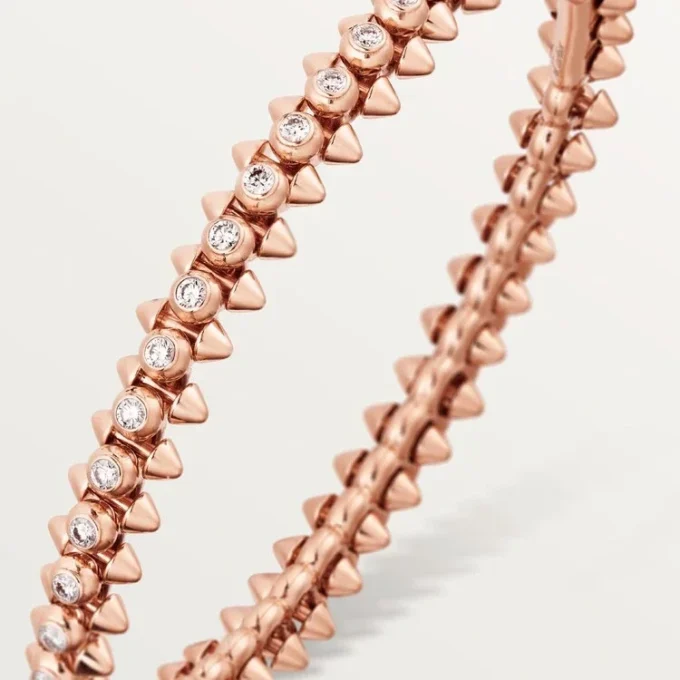 Clash De Cartier-armbånd, mellomstor modell, diamanter