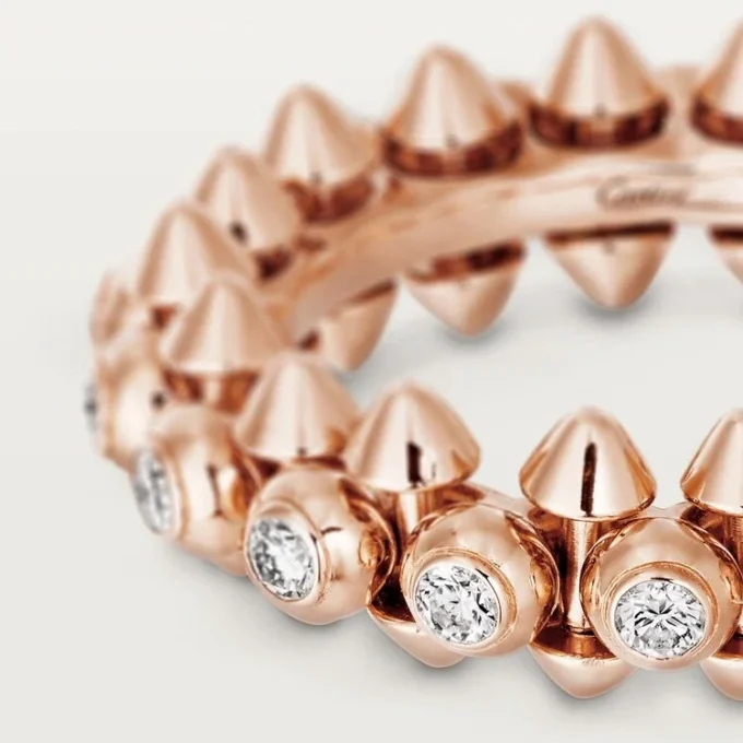 Clash De Cartier – Diamantring i rosagull | Cartier Us