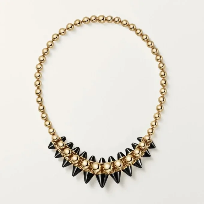 Clash De Cartier-halskjede, fleksibelt, ekstra stort modell, onyx