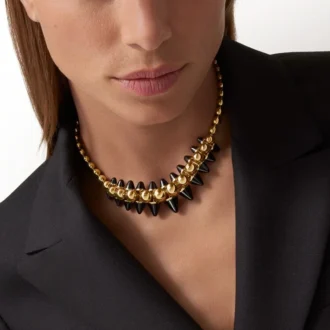 Clash De Cartier-halskjede, fleksibelt, ekstra stort modell, onyx