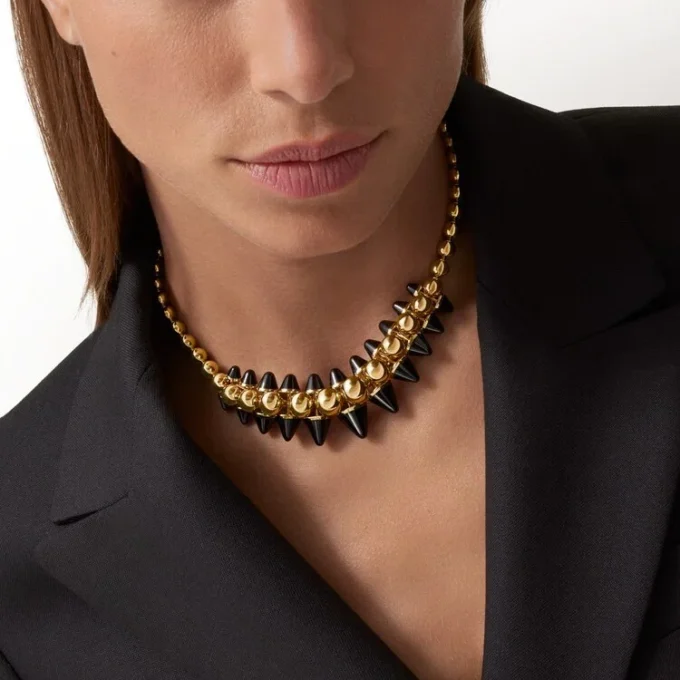 Clash De Cartier-halskjede, fleksibelt, ekstra stort modell, onyx