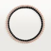 Clash De Cartier-halskjede, fleksibelt, onyx, ekstra stor modell, diamanter