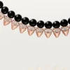 Clash De Cartier-halskjede, fleksibelt, onyx, ekstra stor modell, diamanter