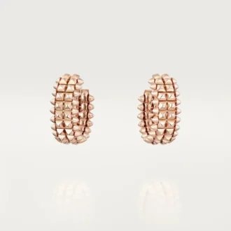 Clash De Cartier hoop-øreringer, dobbel rad