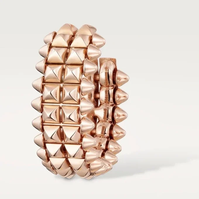 Clash De Cartier hoop-øreringer, dobbel rad