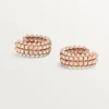 Clash De Cartier hoop-øreringer, dobbel rad