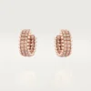 Clash De Cartier hoop-øreringer, dobbel rad, pavé
