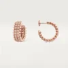 Clash De Cartier hoop-øreringer, dobbel rad, pavé