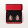 Clash De Cartier hoop-øreringer, dobbel rad, pavé