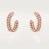 Clash De Cartier hoop-øreringer, liten modell, pavé