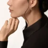 Clash De Cartier hoop-øreringer, liten modell, pavé