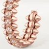 Clash De Cartier hoop-øreringer, liten modell, pavé