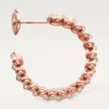 Clash De Cartier hoop-øreringer, liten modell, pavé