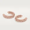 Clash De Cartier hoop-øreringer, liten modell, pavé